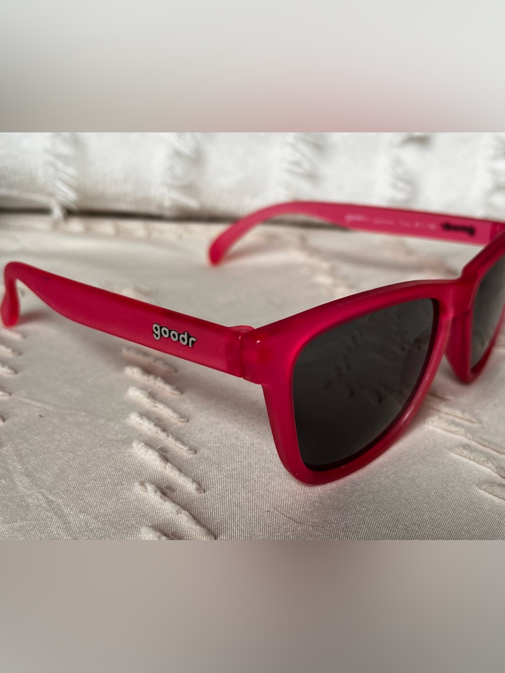 goodr Women's Hot Pink Wayfarer Sunglasses